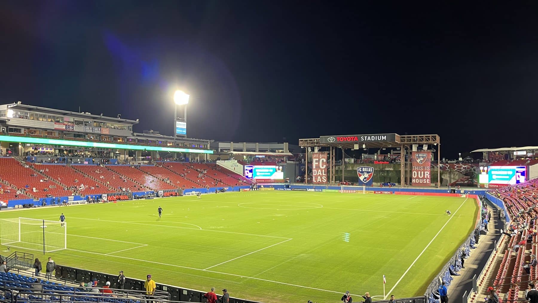 A night game at Toyota Stadium in Frisco